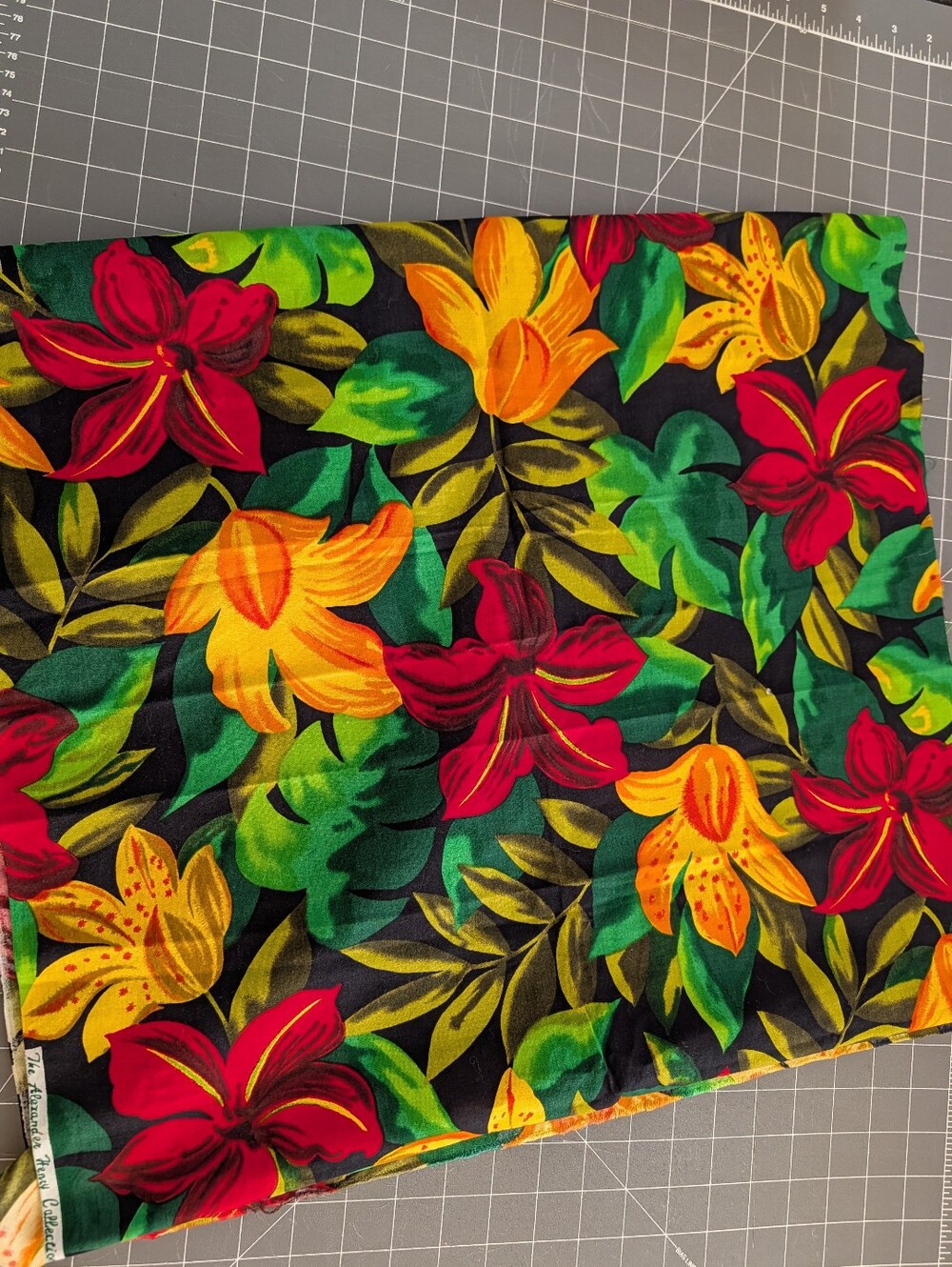 Alexander Henry Tropical Floral Fabric Collection Yellow Green Discontinued HTF